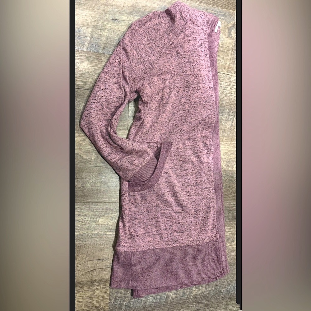 Flirtitude Athlesiure PINK Hooded Cardi W/ Pockets Sz. MED